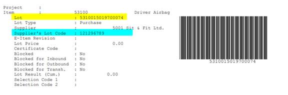 B2Win Suite - Barcode example