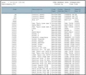 Example of Reports that convert automatically to Excel