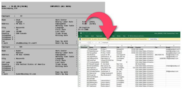 Data in Rows instead of Columns transformation - Illustration
