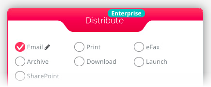 B2Output Distribute UI