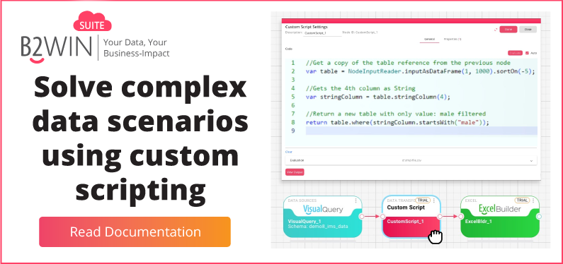 Solve complex data scenarios using custom scripting